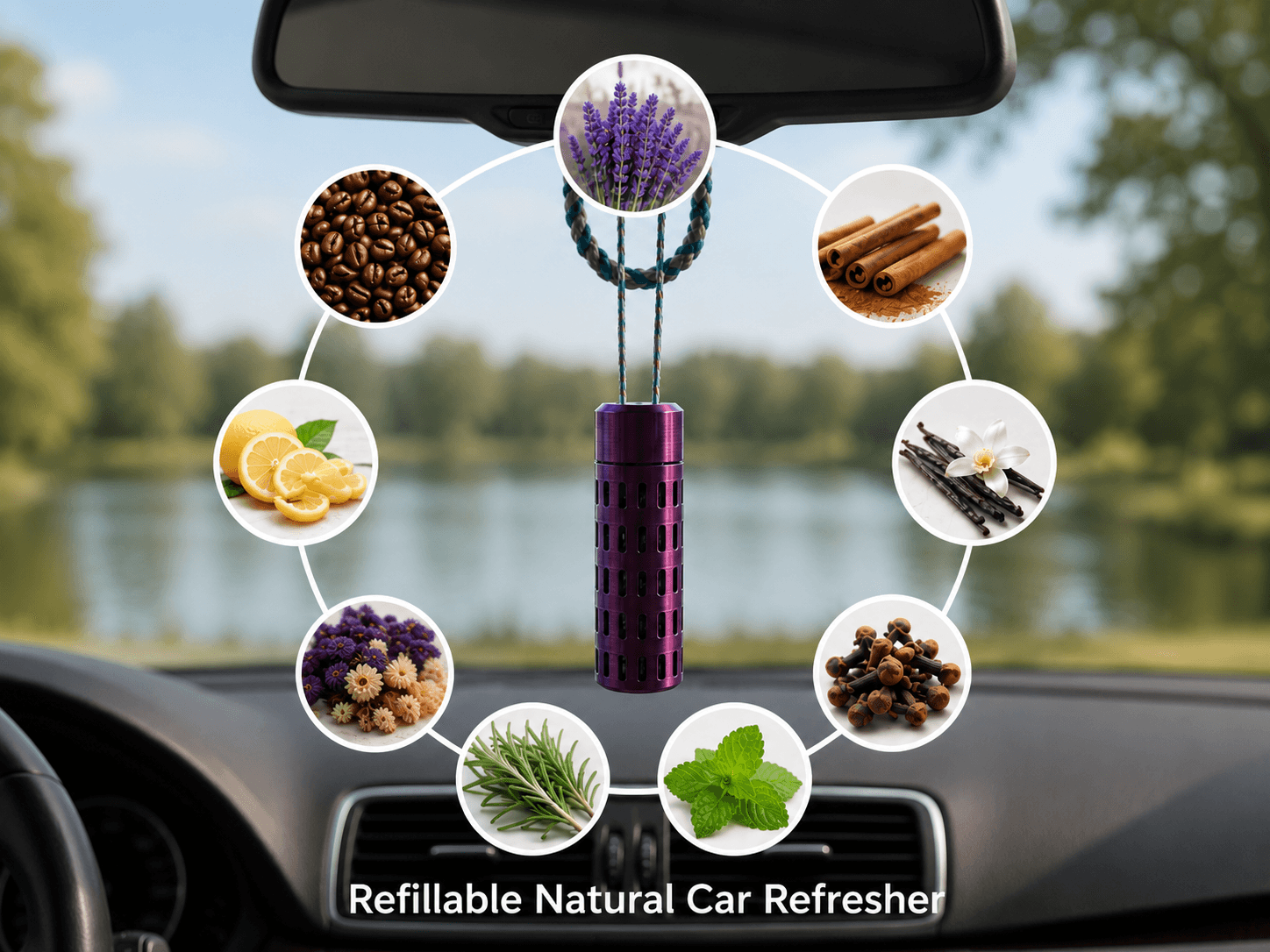 Refillable Natural Car Air Freshener