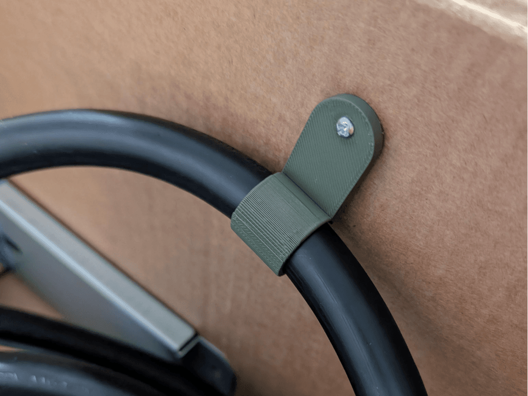 EV Charging Cable Wall Mount Clip