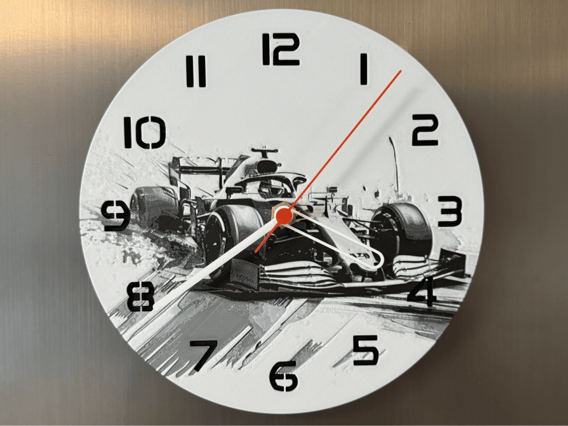 Wall / Desk Clock Formel 1 Racing Car