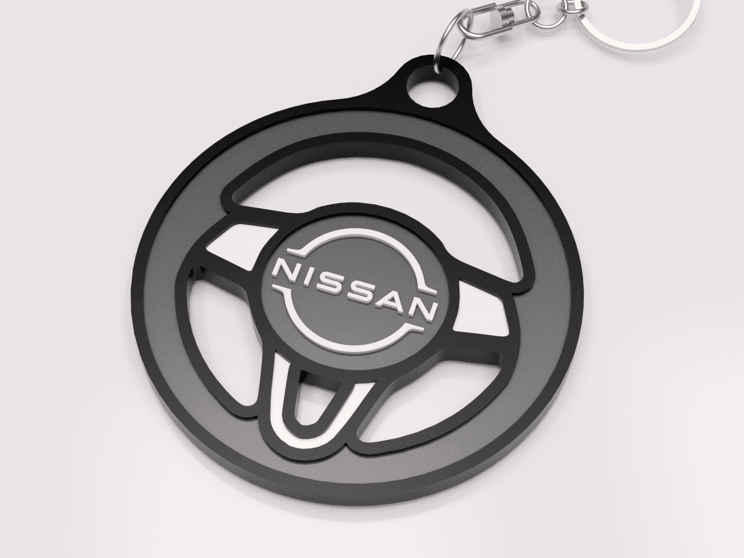 Nissan Steering Wheel Keychain