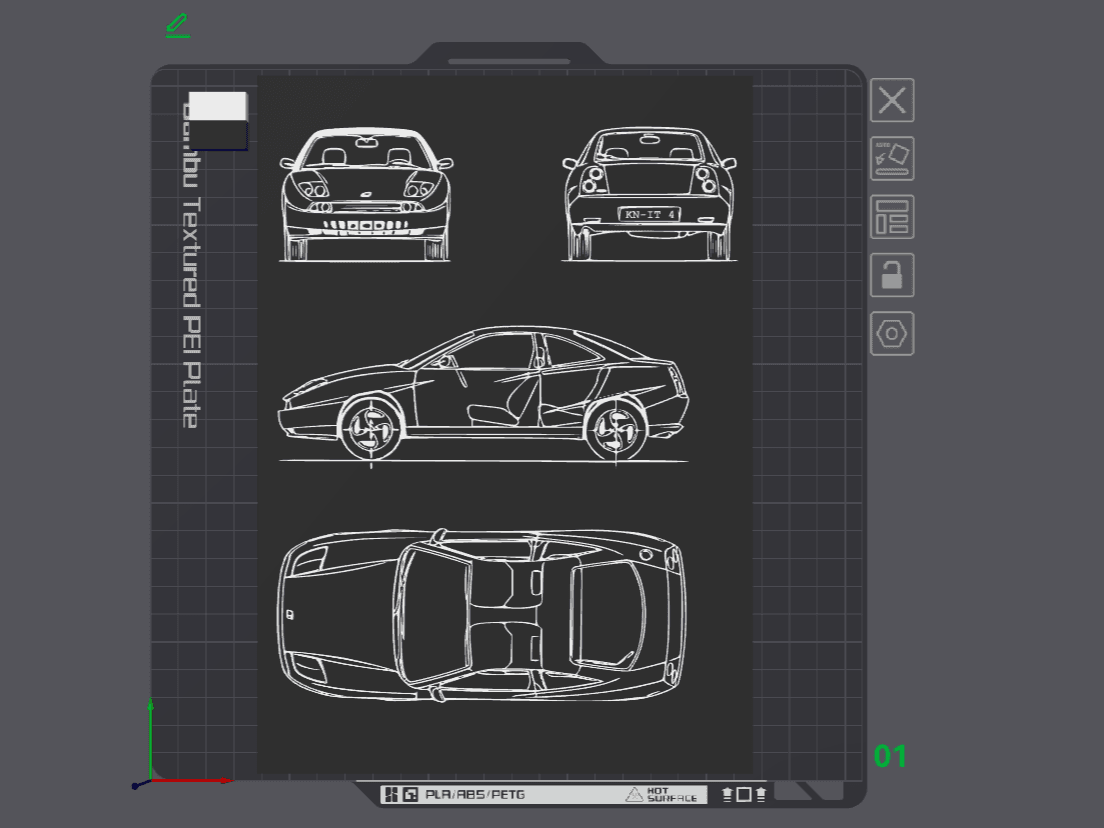 Fiat Coupe Wall Art