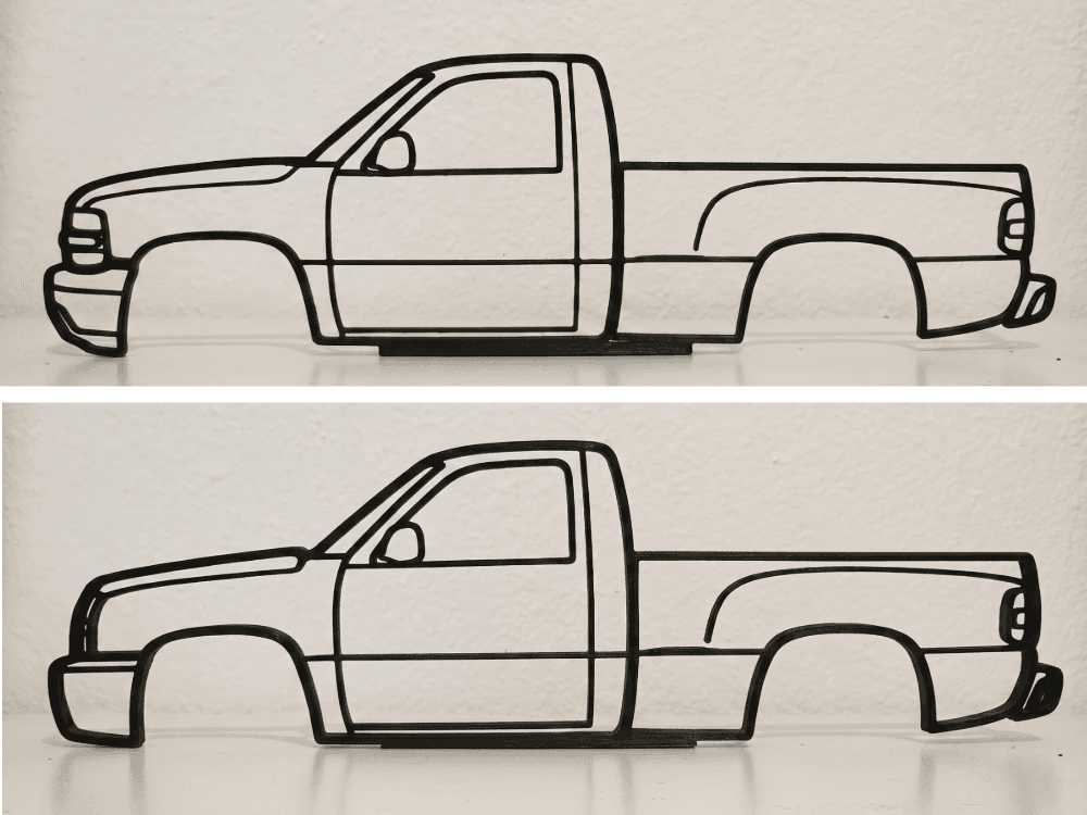 Chevrolet Silverado Stepside GMT800 Wall Art