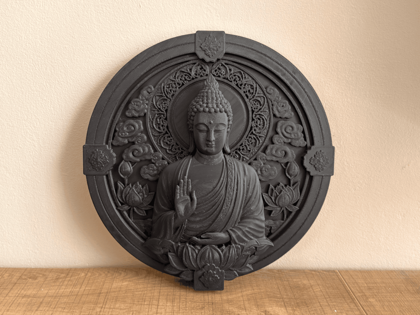 Tableaux Rond 3D Bouddha v.1 