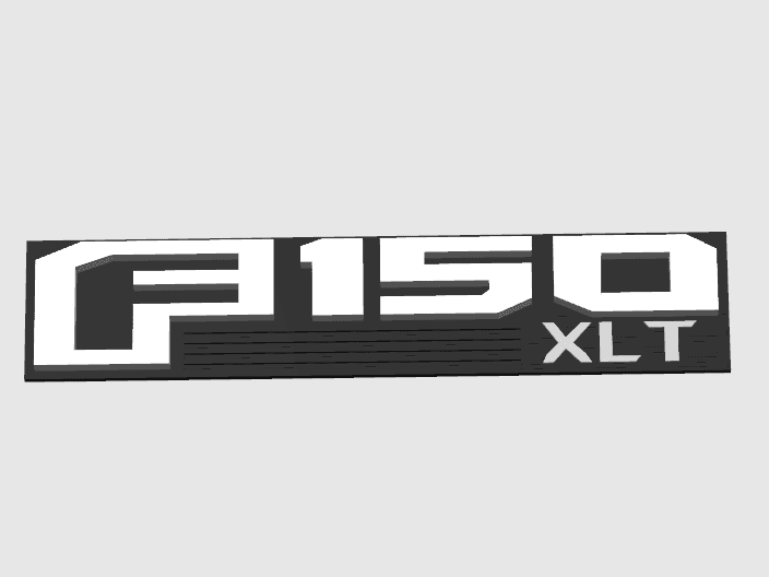Ford F150 XLT logo 2015-2020 for center console 