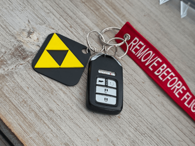 The Legend of Zelda Triforce keychain