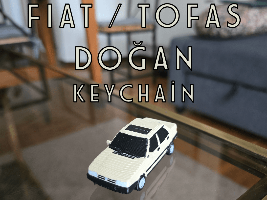 Fiat / Tofas Doğan Keychain (working wheels)