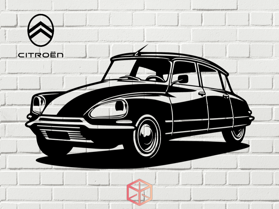 CITROEN DS VINTAGE - 2D WALL ART #2