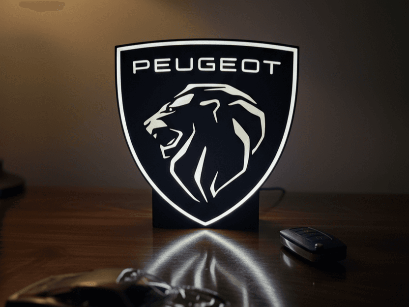 Peugeot New Logo Lightbox AMS Multicolor 