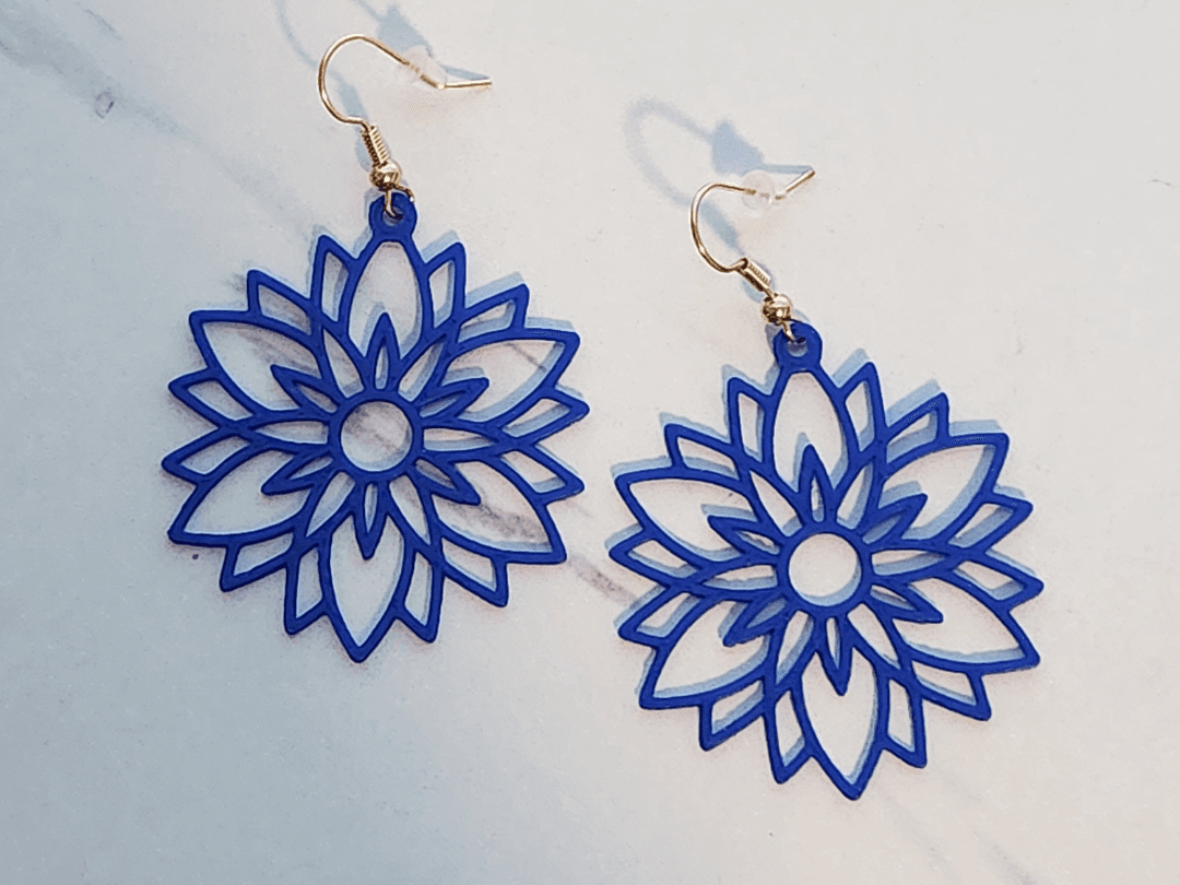 Mandala Flower Earrings