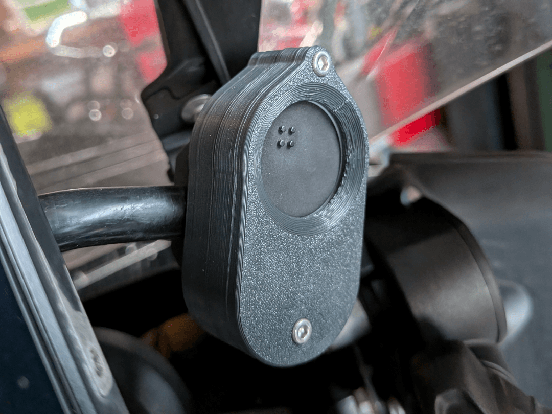 Garage remote control holder