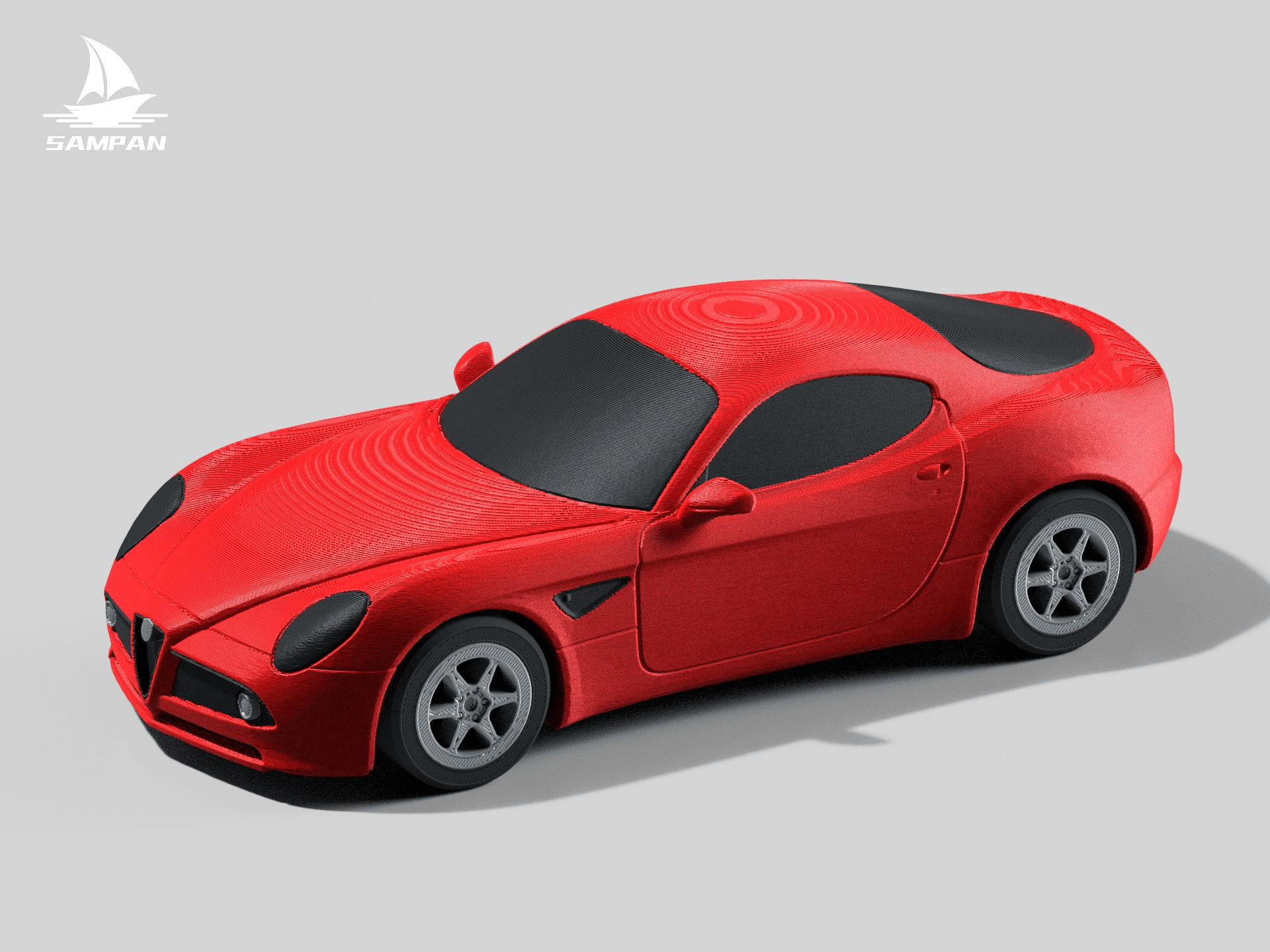 【AlfaRomeo】阿尔法・罗密欧 8C Competizione 豪华GT跑车 组装/轮胎可动