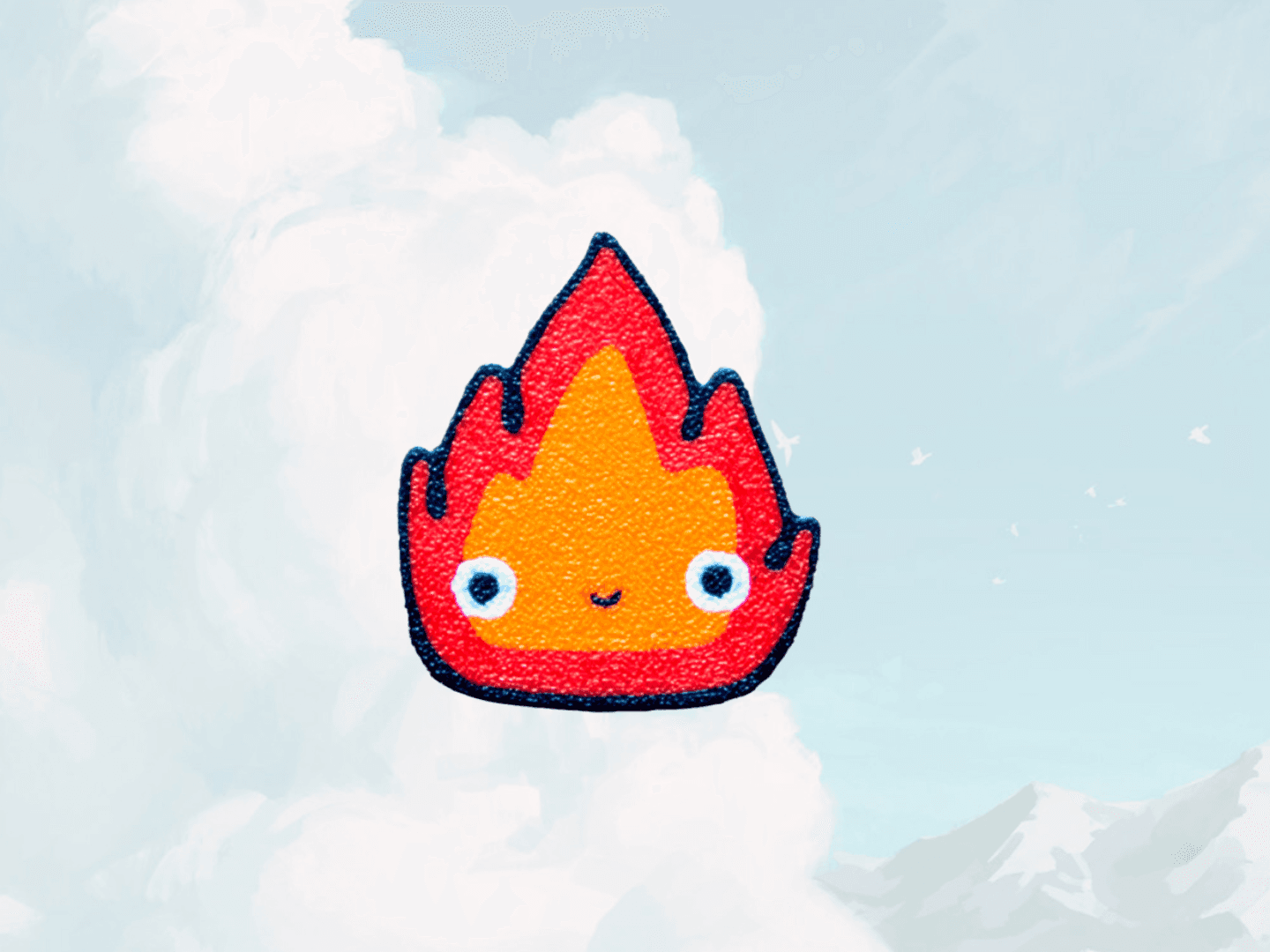Calcifer pin (Studio Ghibli)