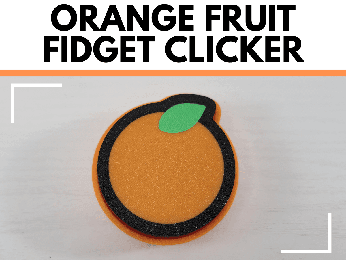 Orange Fruit Fidget Clicker Keyboard Key Toy