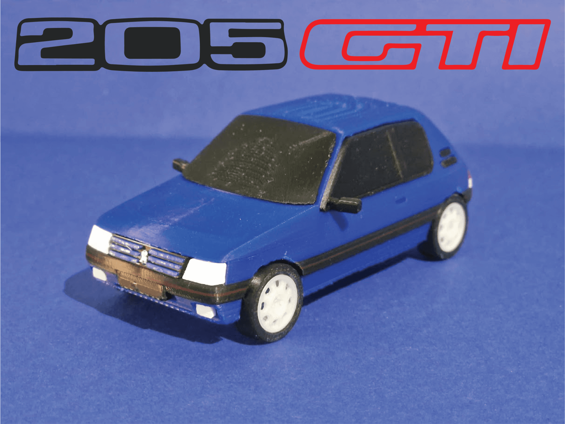 Peugeot 205 GTI - Easy To Print Model