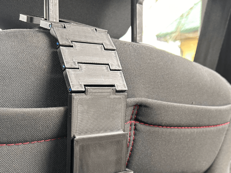 Backseat buddy-flexible hook with multiple mounts