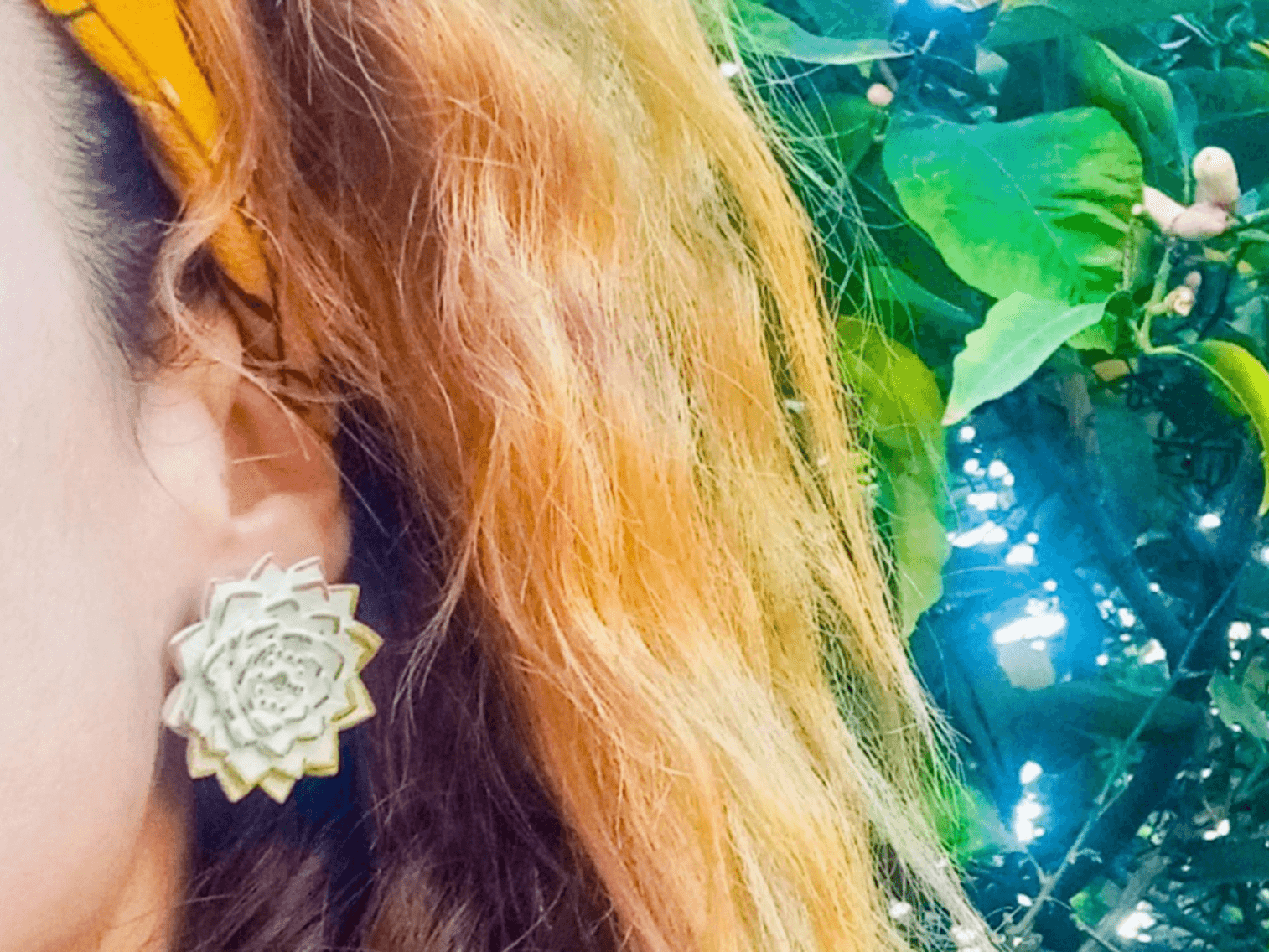 Lotus Flower Earrings