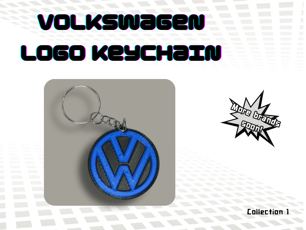 Volkswagen logo keychain