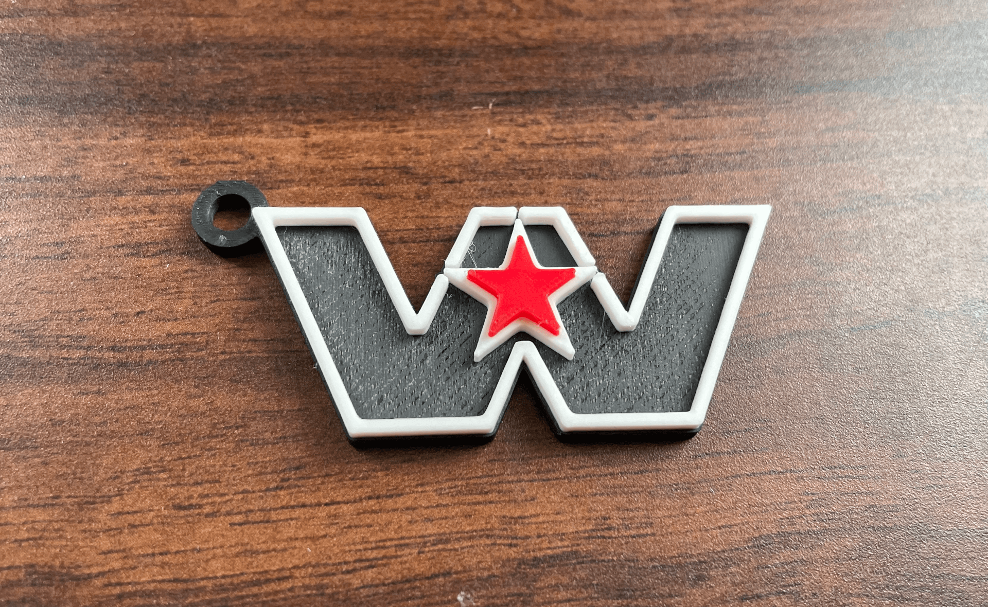 Western Star old logo keychain