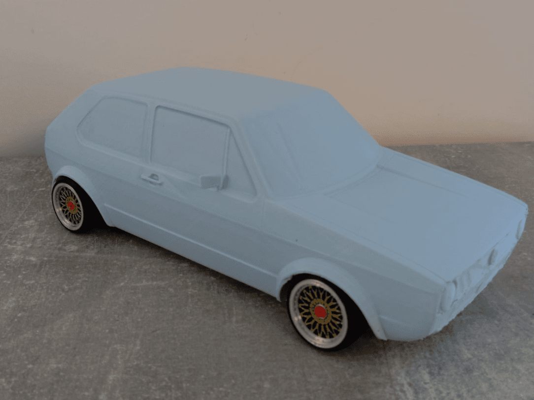 VW Golf Replica with BBS Style Replica Wheels