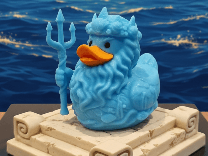 Poseidon duck! Quackeidon! Cruise Duck! Jeep Duck!