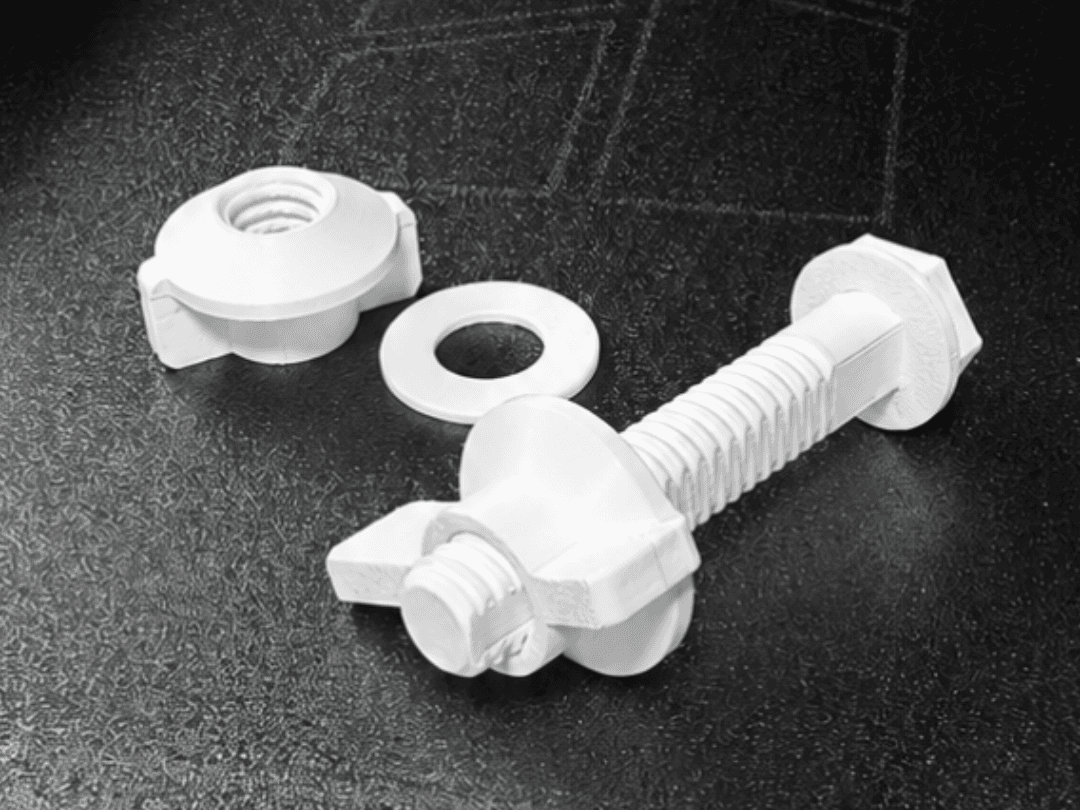 Robust Toilet Seat Hinge Bolt and Nut Set