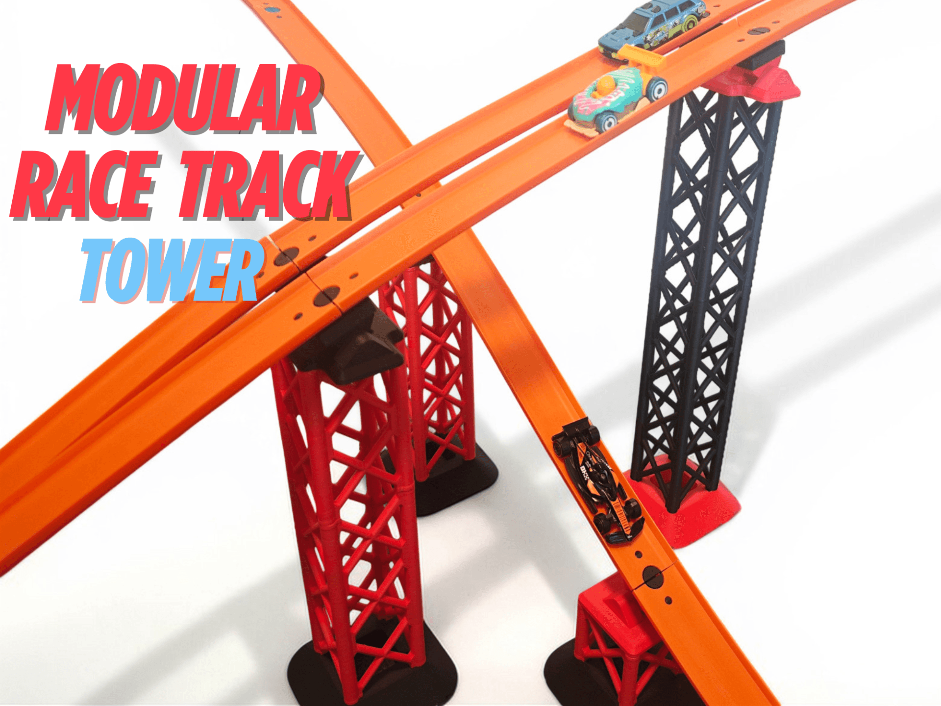 Modular Race Track Support Towers 1:64 Diecast 