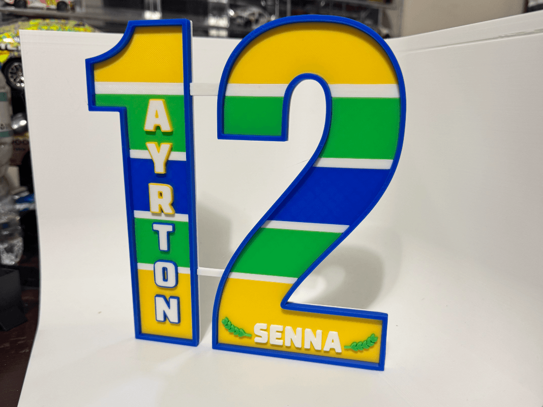 Ayrton Senna #12 F1 Wall Art