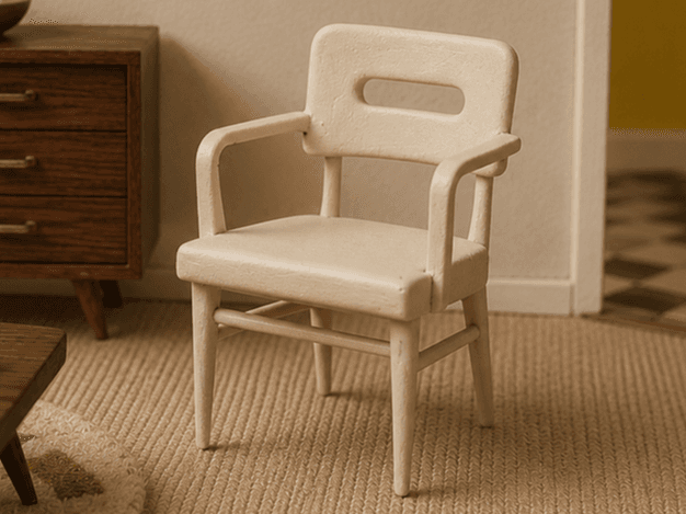 Miniature MCM Gunlocke Armchair