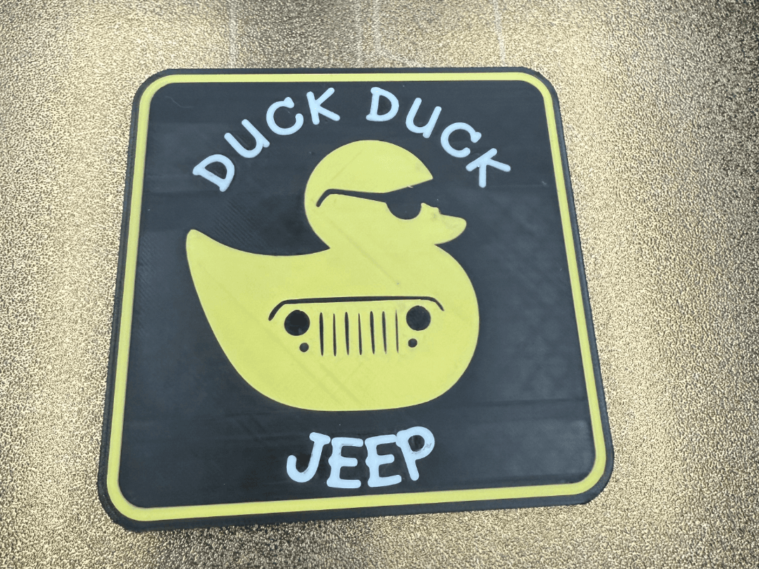 DUCK DUCK JEEP SIGN