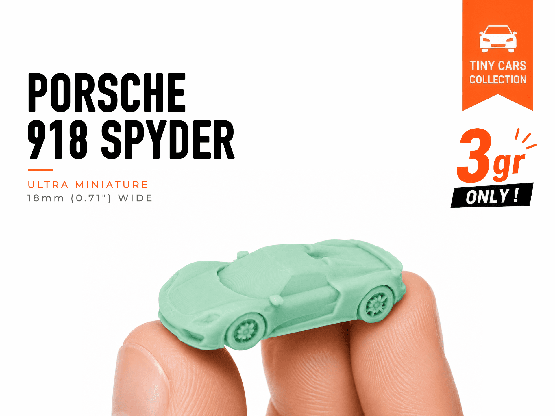 Tiny Porsche 918 Spyder - Mini Cars Series