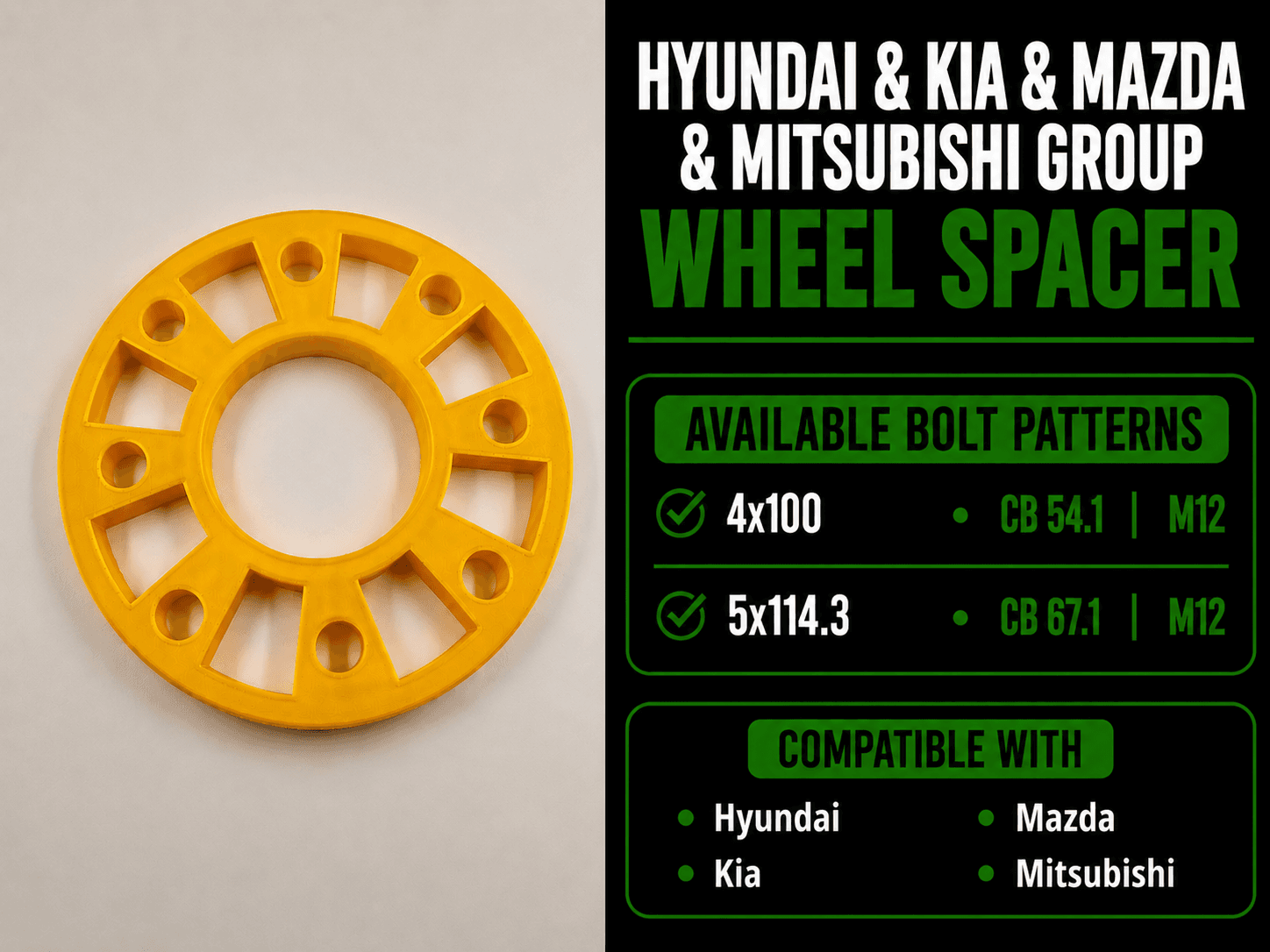 Hyundai & Kia & Mazda & Mitsubishi Wheel Spacer