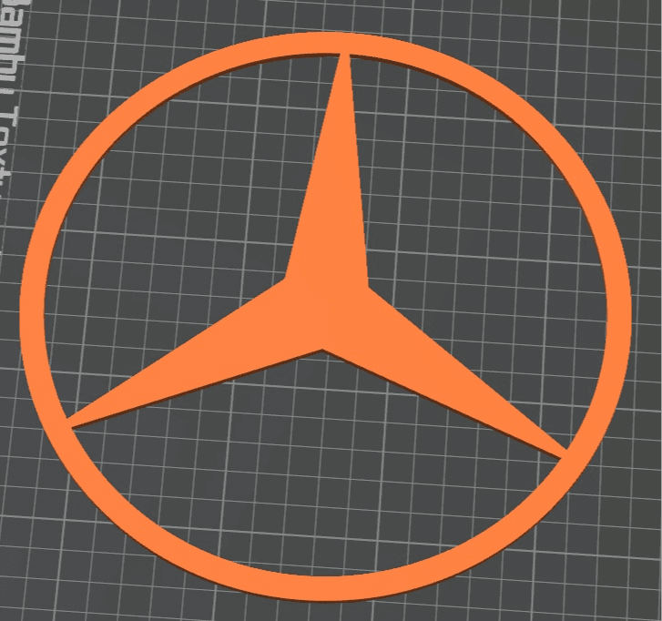 Mercedes - car logo stencil