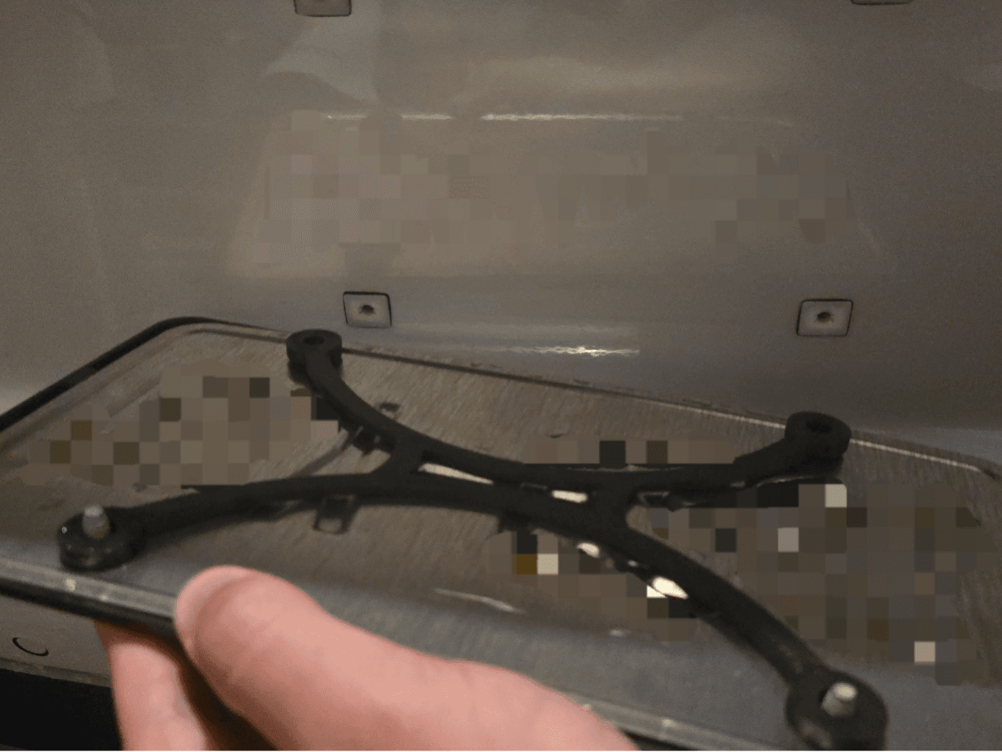 TPU Floating License Plate Riser & Paint Protector