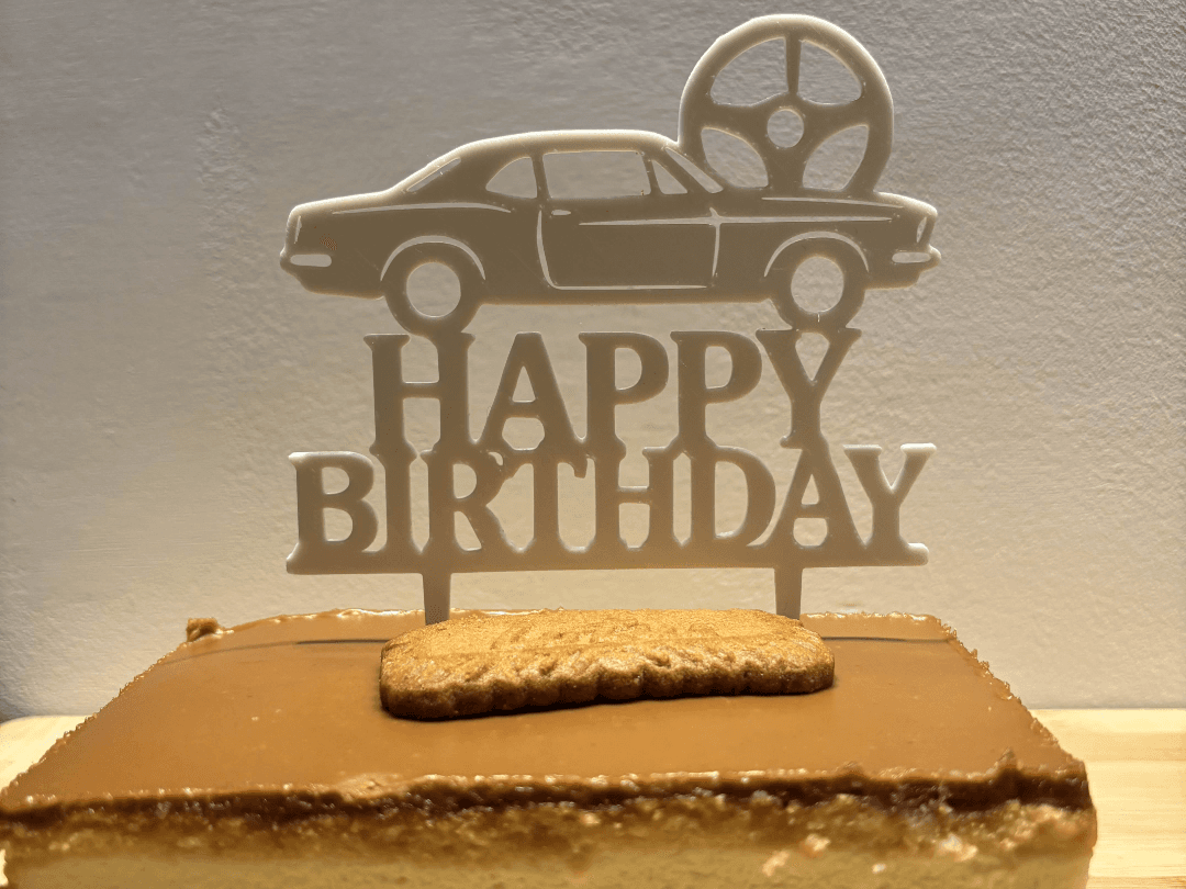 Happy Birthday Cake Topper ( Mechanic )