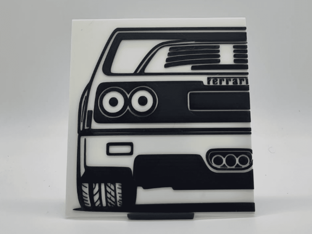 2D Wall Art Ferrari F40
