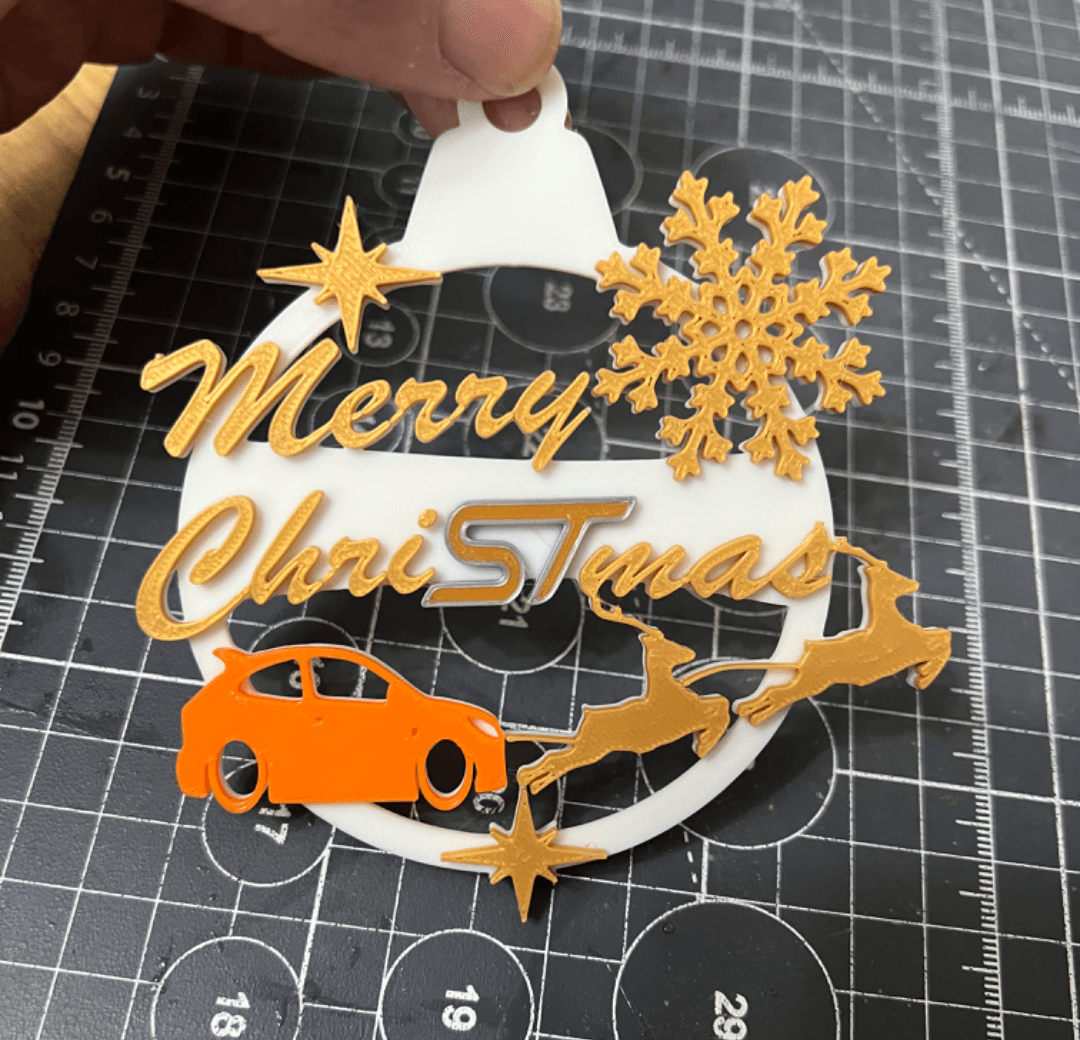 Merry ChriSTmas bauble ford focus st 