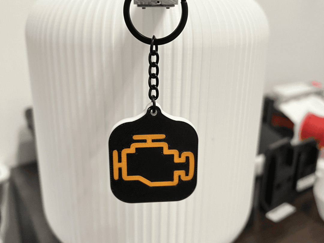 Check engine keychain