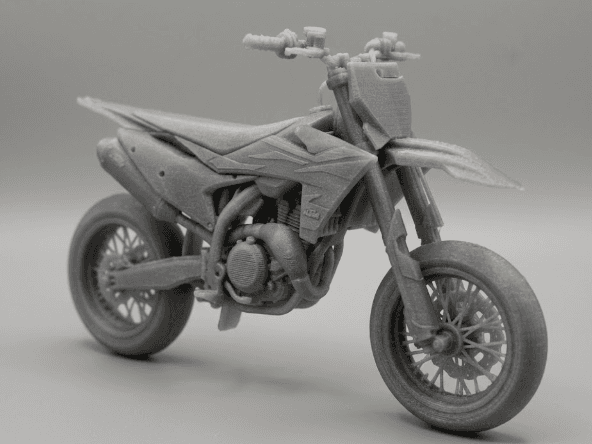 3D Printed KTM 450 SX Supermoto Scale Model