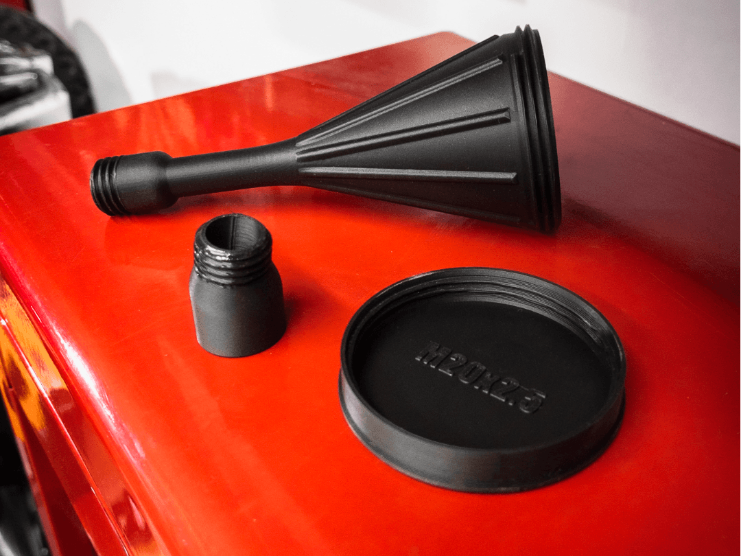 Screw-in Motorcycle Oil Funnel - (M24x3.0 Threads)