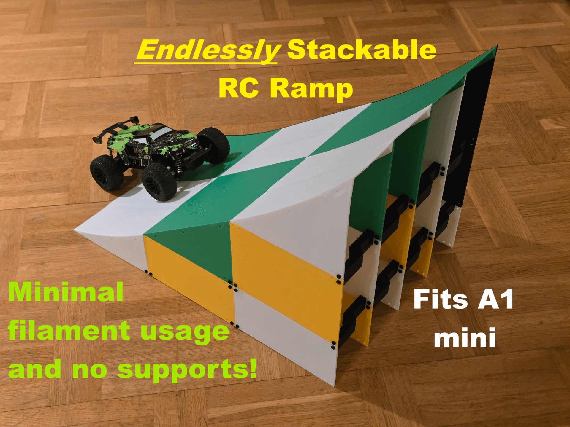 ENDLESSLY Stackable RC Car Ramp (fits A1 mini)
