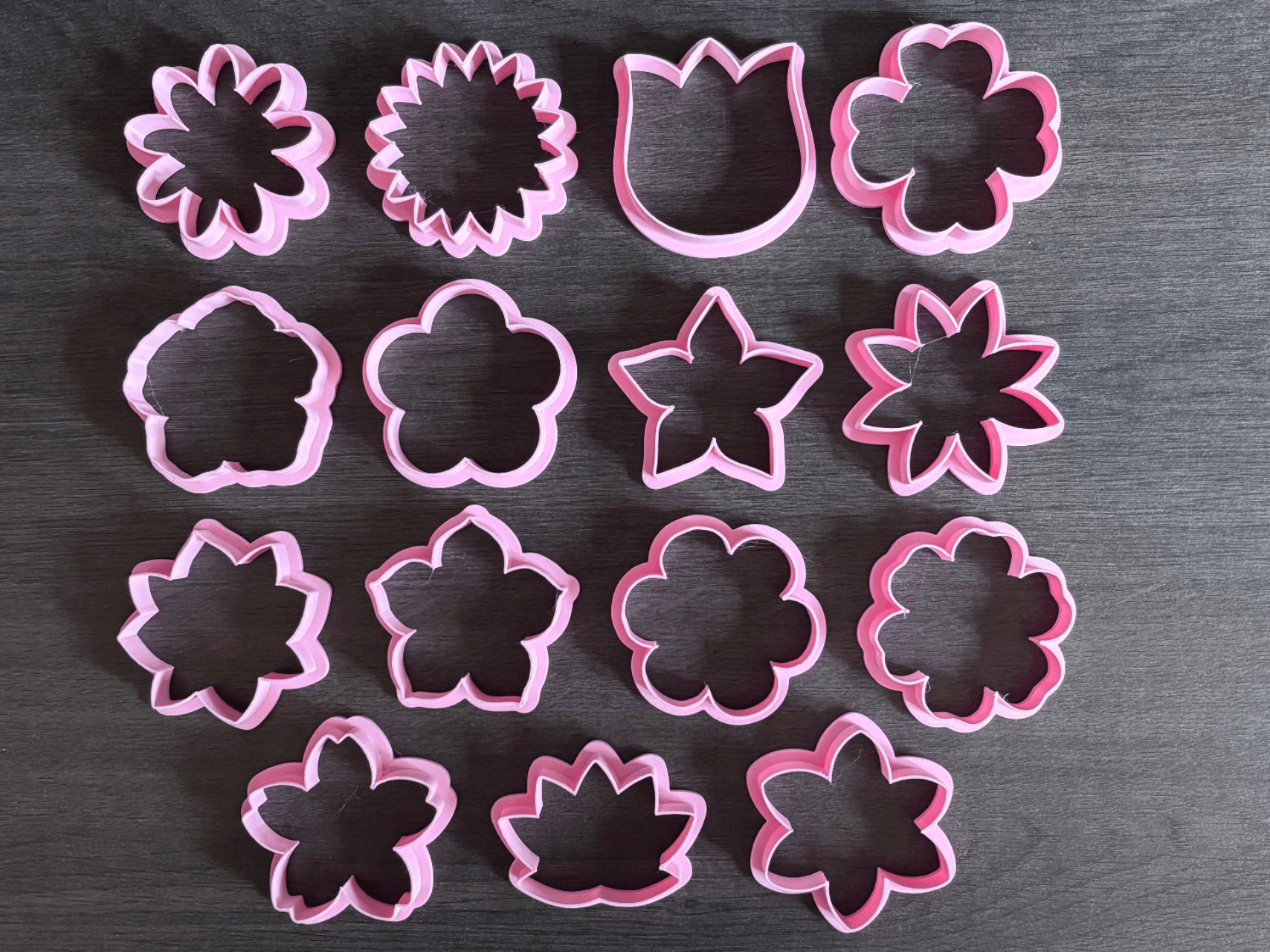flowers cookie cutters (15x cute minis set)