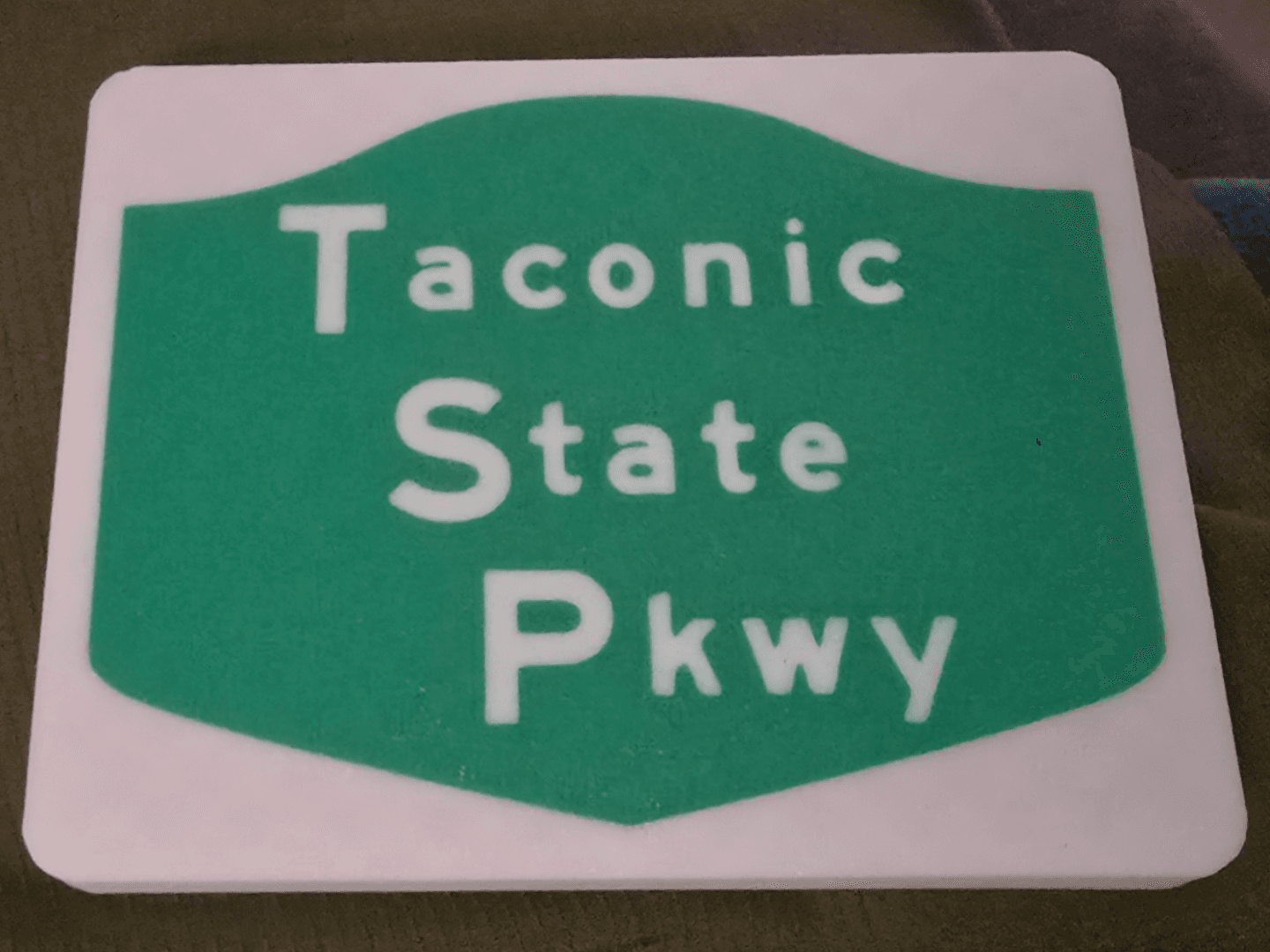 Nostalgic Taconic State Parkway Sign Coasters NY