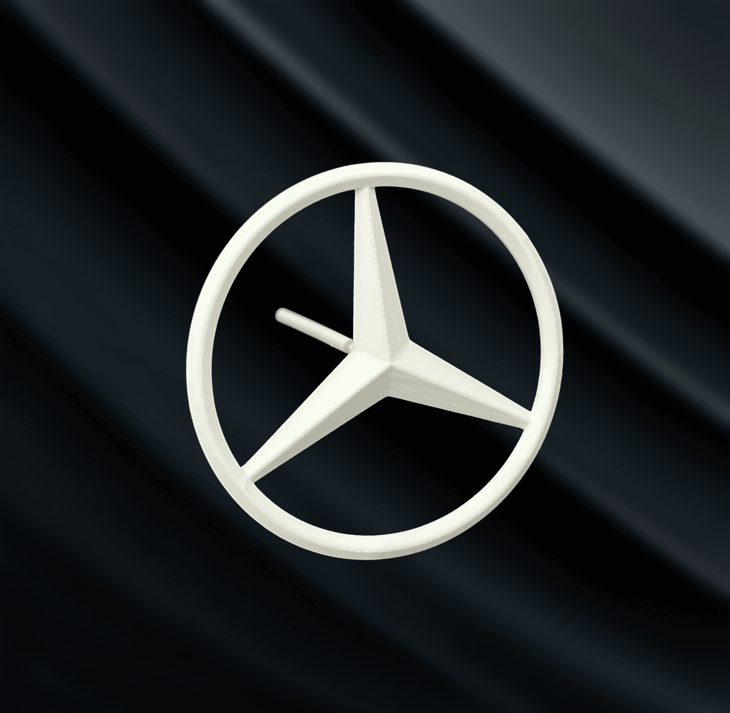 Mercedes logo cake topper