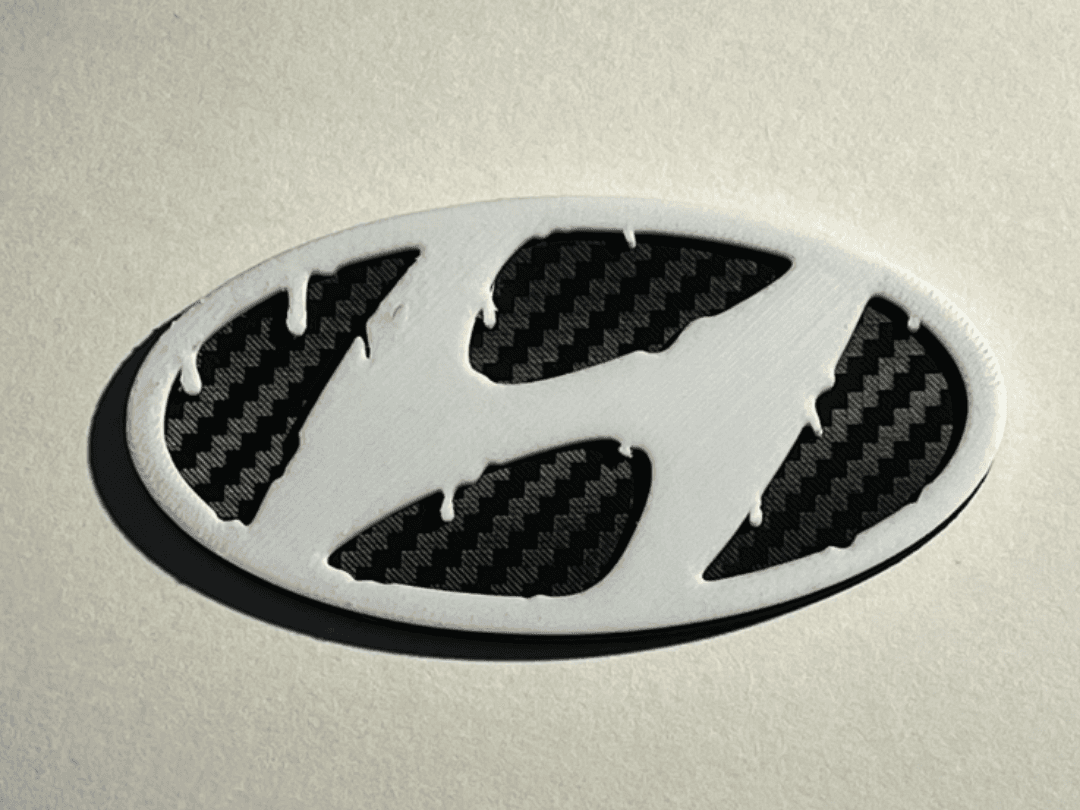 Dripping Hyundai Logo Emblem