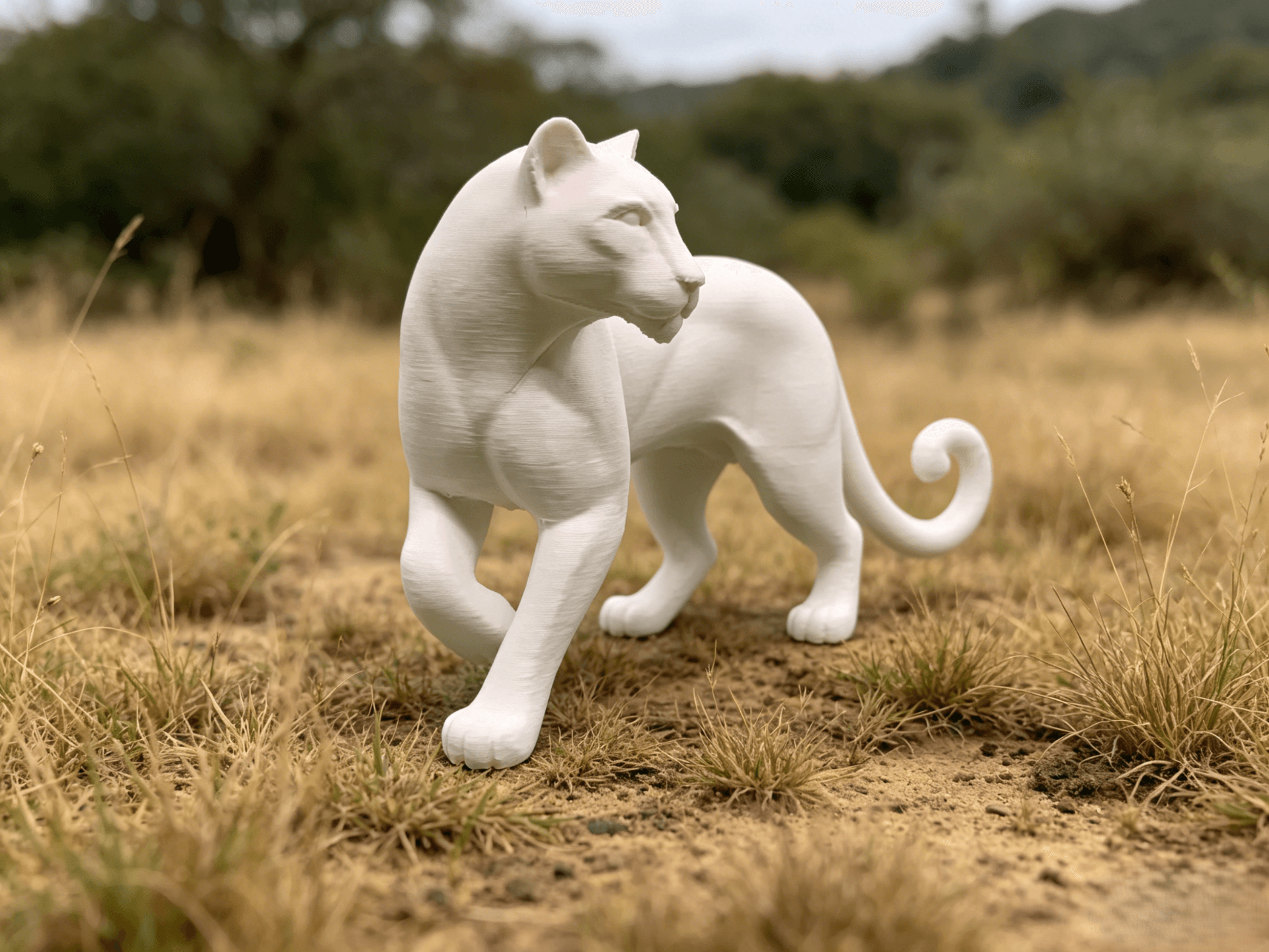 Jungle Hunter: Fierce Jaguar 3D Printed Model
