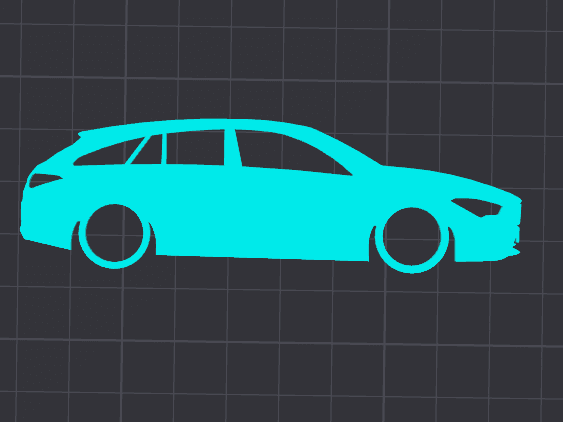 Mercedes CLA Shooting Brake - keychain