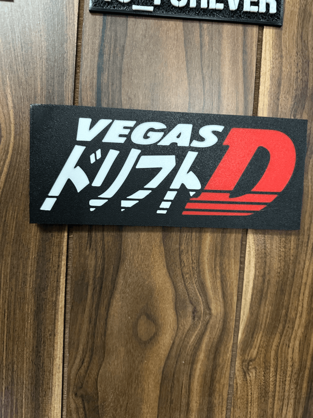 vegas drift logo lightbox/wall art