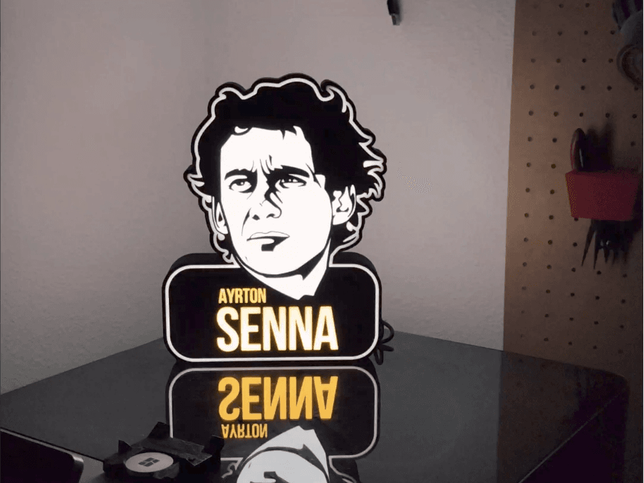 Ayrton Senna LED Light Box 