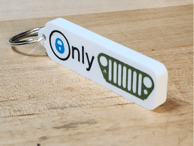 Only Fans Jeep Grill Edition Keychain