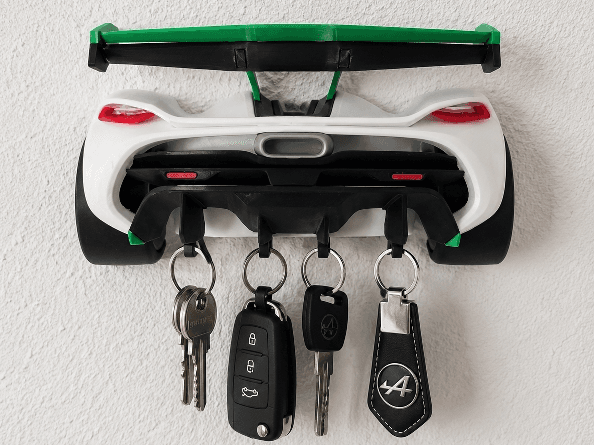 Porte-clés mural Koenigsegg Jesko Arrière